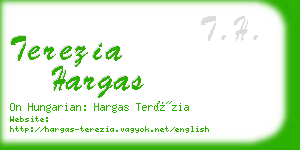 terezia hargas business card